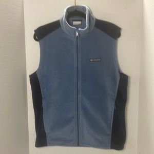 Columbia Men’s Medium 2-Tone Blue Full Zip Vest